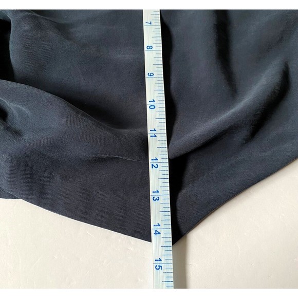 Stradivarius Tube Top Womens Large Steel Blue Asymmetrical Smocked Back NWT - Picture 15 of 16